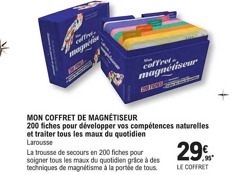 mon coffret de magnétiseur - 200 fiches pour développer vos compétences naturelles et traiter tous les maux du quotidien