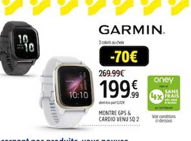 montre gps & cardio venu sq 2 garmin