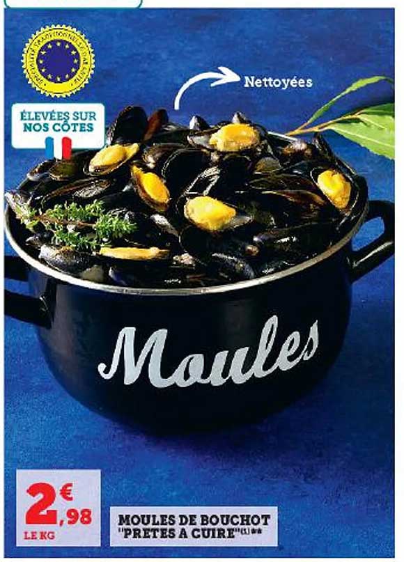 moules de bouchot "prêtes à cuire"