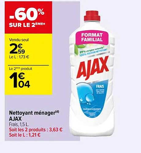 Nattoyant Ménager Ajax