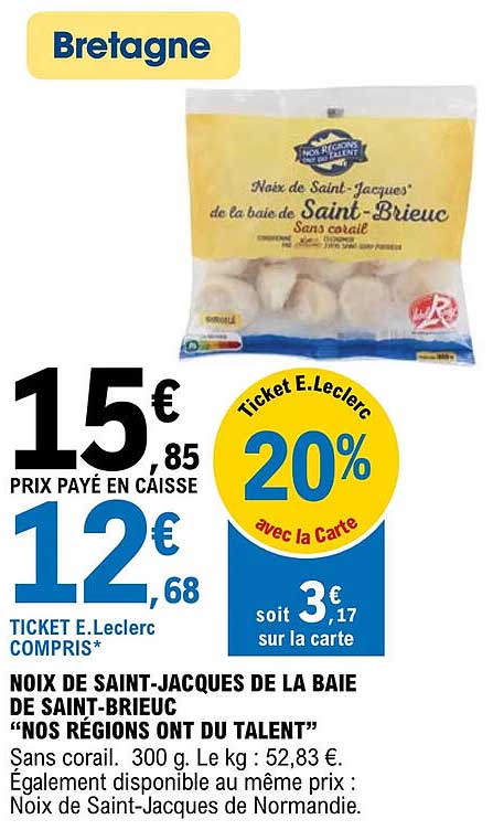 noix de saint-jacques de la baie de saint-brieuc "nos régions ont du talent"