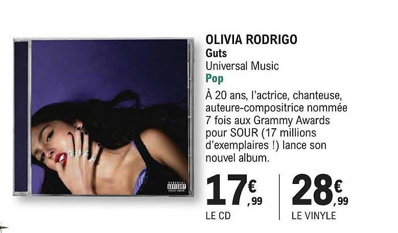 olivia rodrigo gut pop