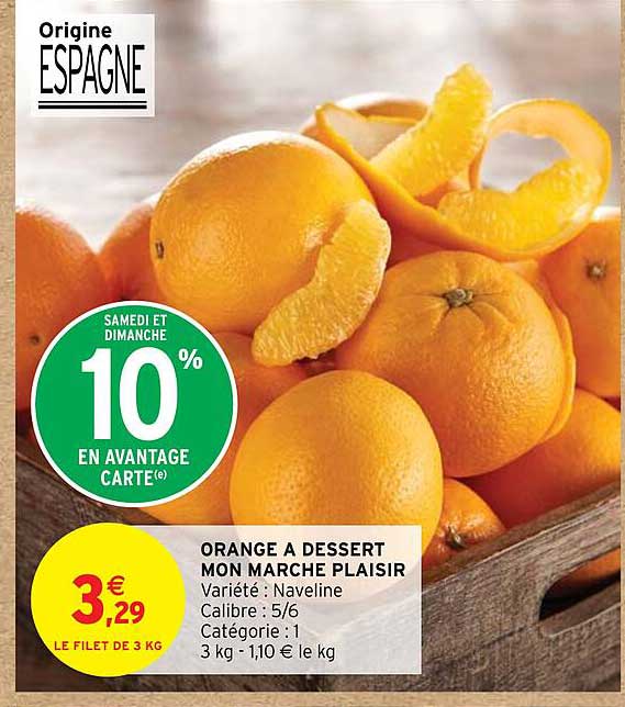 orange a dessert mon marche plaisir