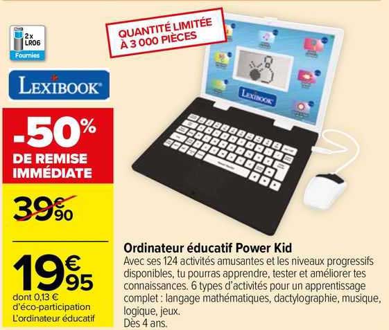 ordinateur éducatif power kid