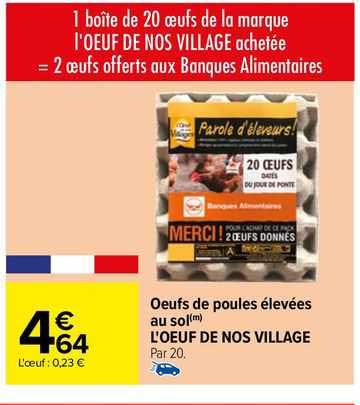 œufs de poules élevées au sol l'œuf de nos village