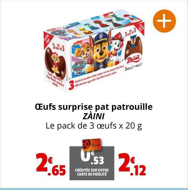 œufs surprise pat patrouille zaini