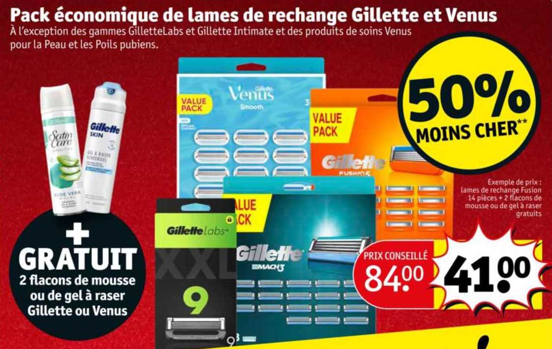 Pack économique De Lames De Rechange Gillette Et Venus