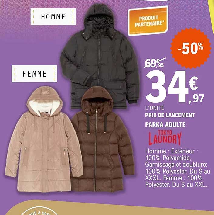 parka adulte tokyo laundry