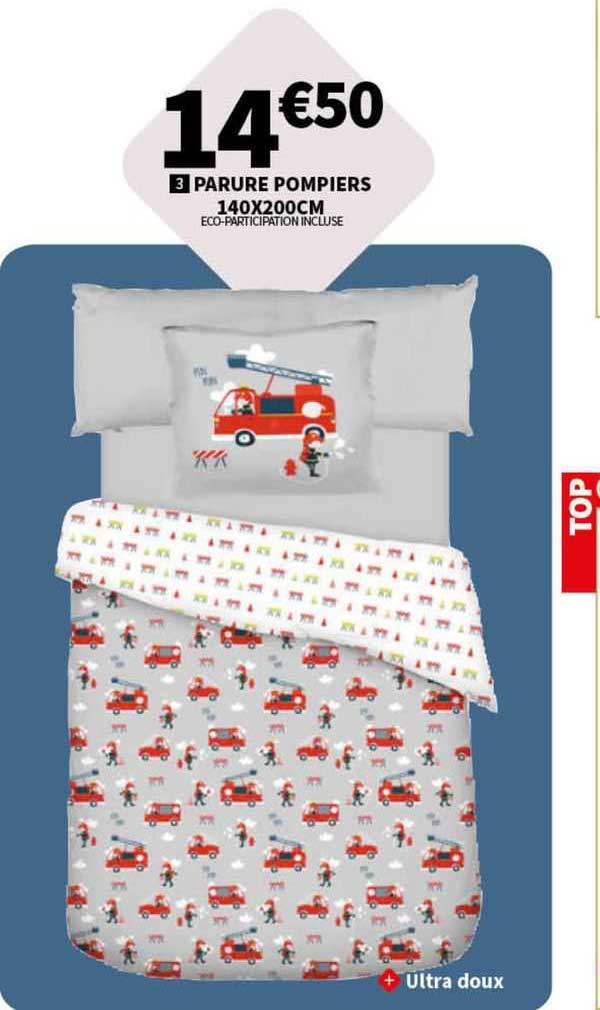 Parure Pompiers 140 X 200 Cm