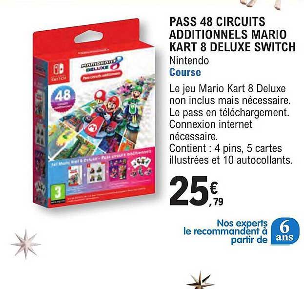 pass 48 circuits additionnels mario kart 8 deluxe switch
