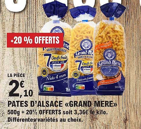 pates d'alsace "grand mère"