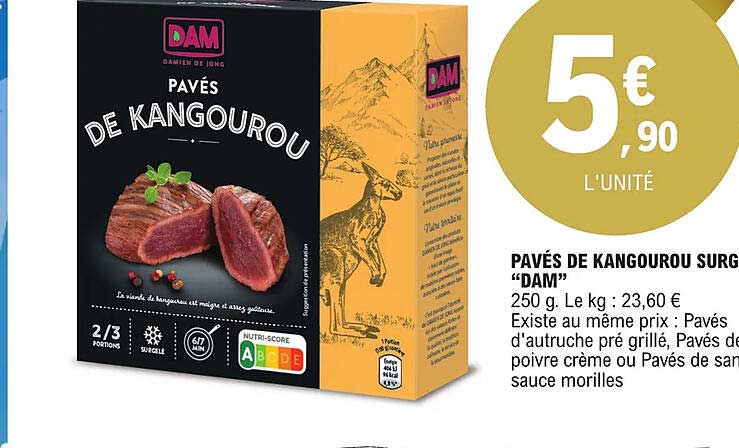 pavés de kangourou surg "dam"