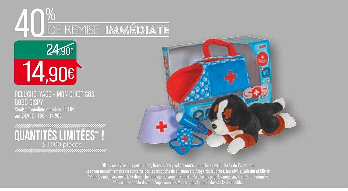 peluche yago - mon chiot sos bobo gispy