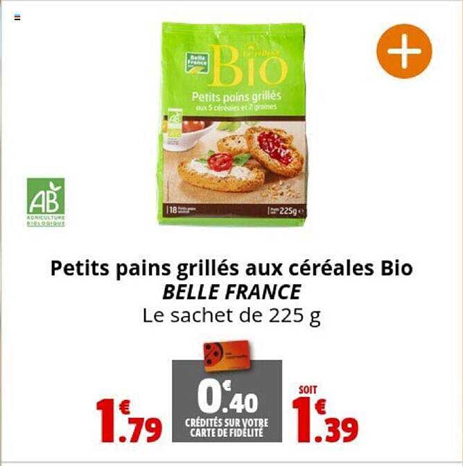 Petits Pains Grillés Aux Céréales Bio Belle France