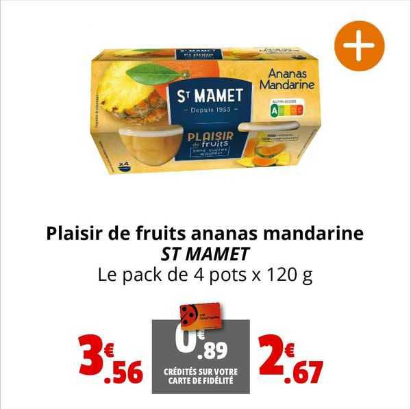 Plaisir De Fruits Ananas Mandarine St Mamet