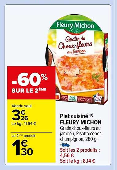plat cuisiné fleury michon