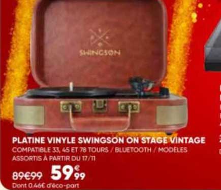 Platine Vinyle Swingson On Stage Vintage