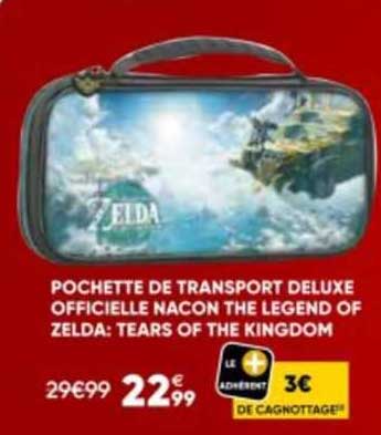 pochette de transport deluxe officielle nacon the legend of zelda : tears of the kingdom