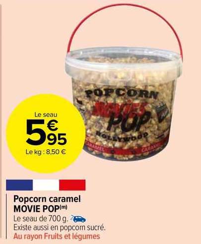 popcorn caramel movie pop