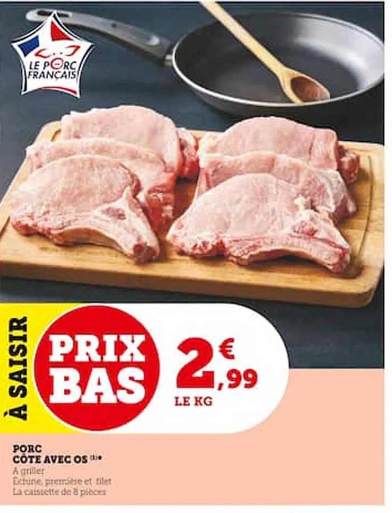 Porc Côte Avec Os