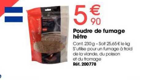 poudre de fumage hêtre