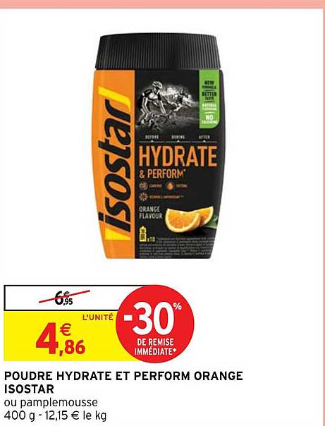 poudre hydrate et perform orange isostar