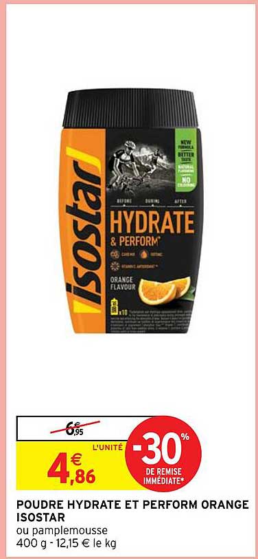 poudre hydrate et perform orange isostar