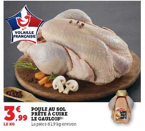 Poule Au Sol Prête à Cuire Le Gaulois