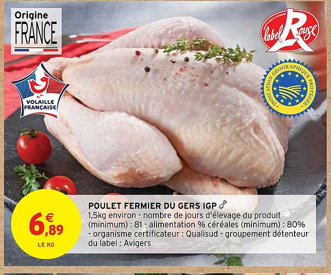 Poulet Fermier Du Gers Igp