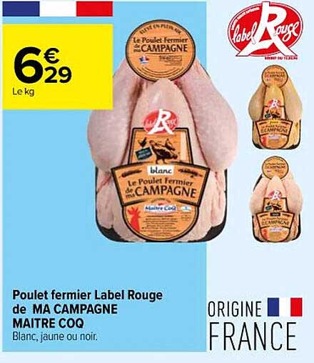poulet fermier label rouge de ma campagne maitre coq