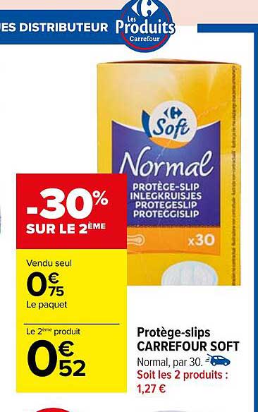 protège-slips carrefour soft