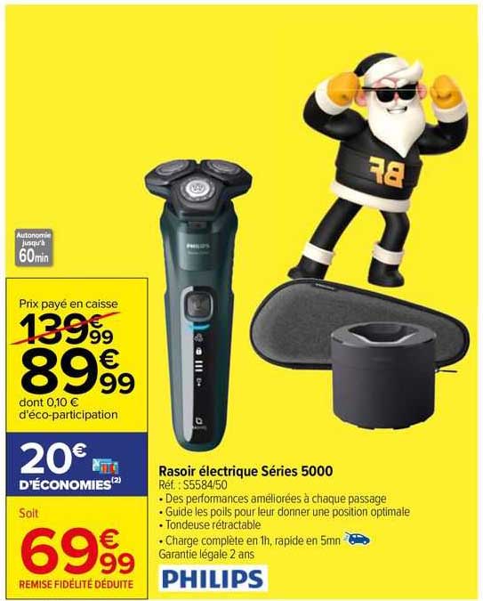 rasoir électrique séries 5000 philips