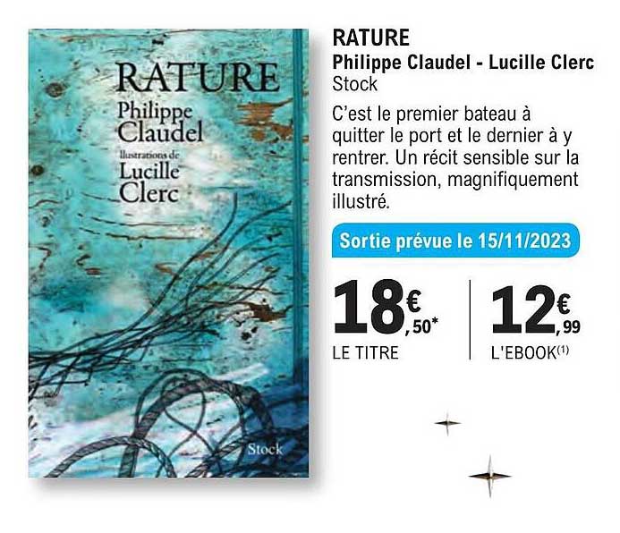 rature - philippe claudel - lucille clerc