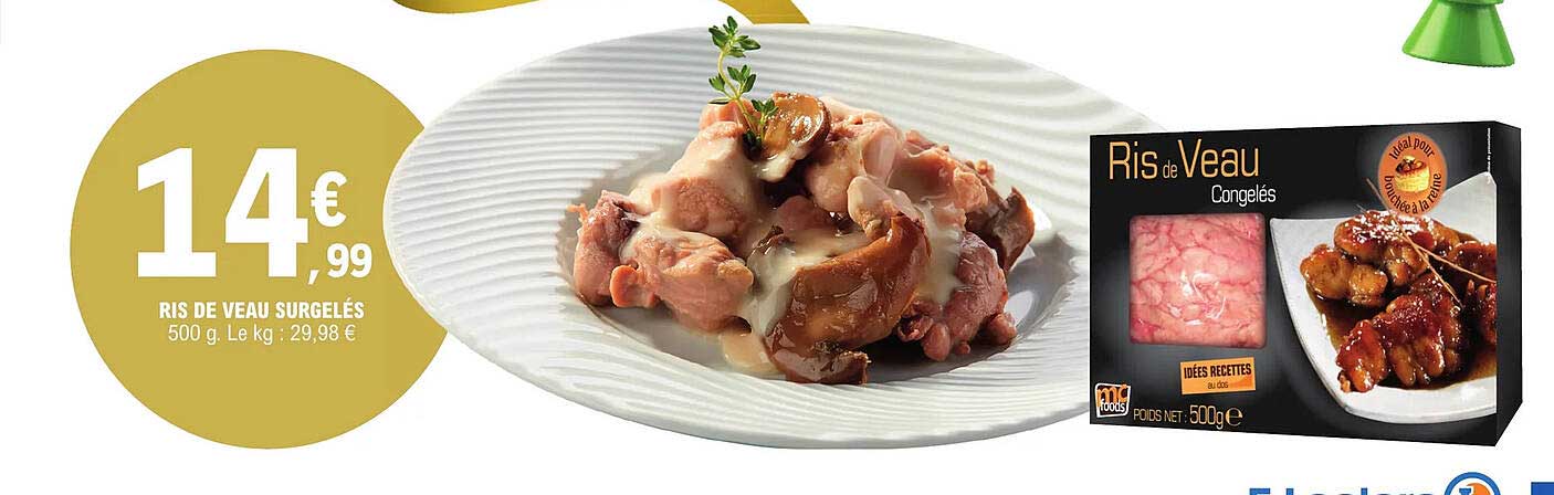 ris de veau surgelés