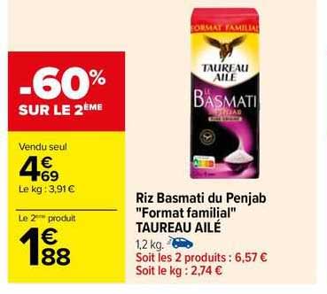 riz basmati du penjab "format familial" taureau ailé