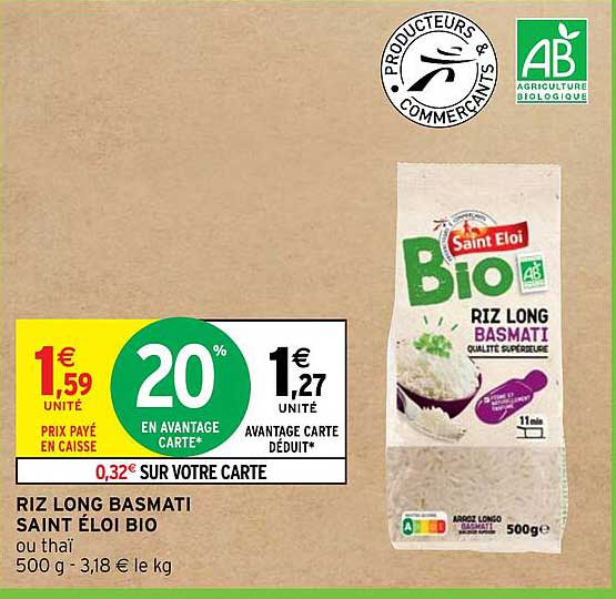 riz long basmati saint éloi bio