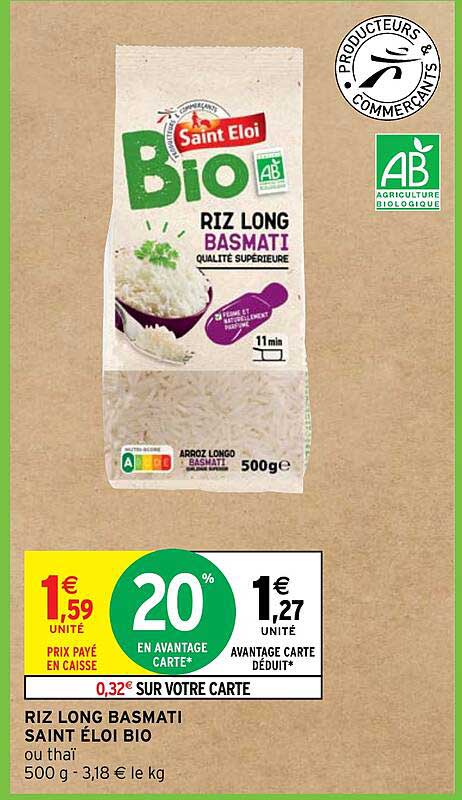 riz long basmati saint éloi bio