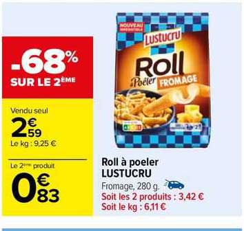 roll à poeler lustucru