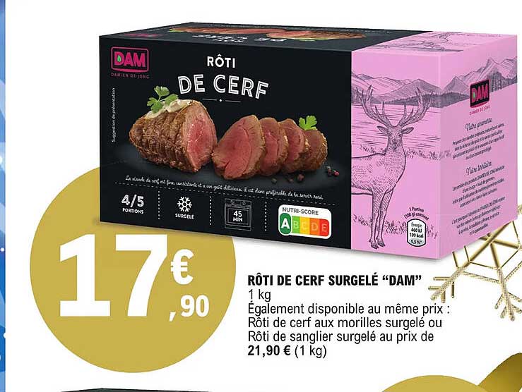 Rôti De Cerf Surgelé "dam"