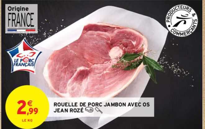 rouelle de porc jambon avec os jean rozé