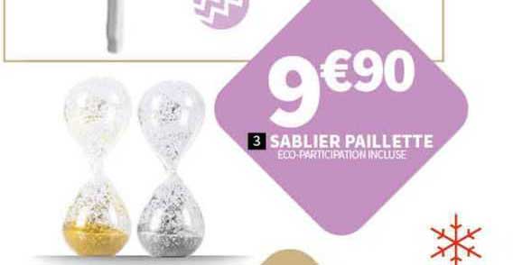 sablier paillette