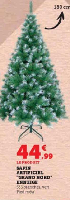 sapin artificiel "grand nord" enneige