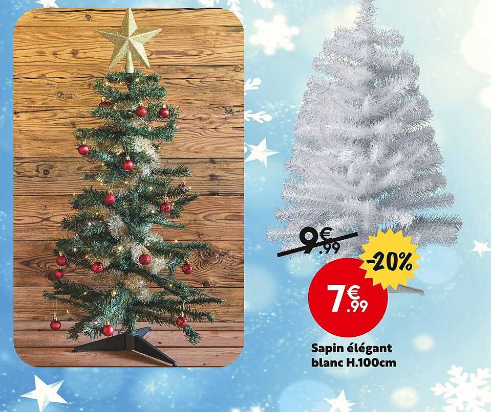 sapin élégant blanc
