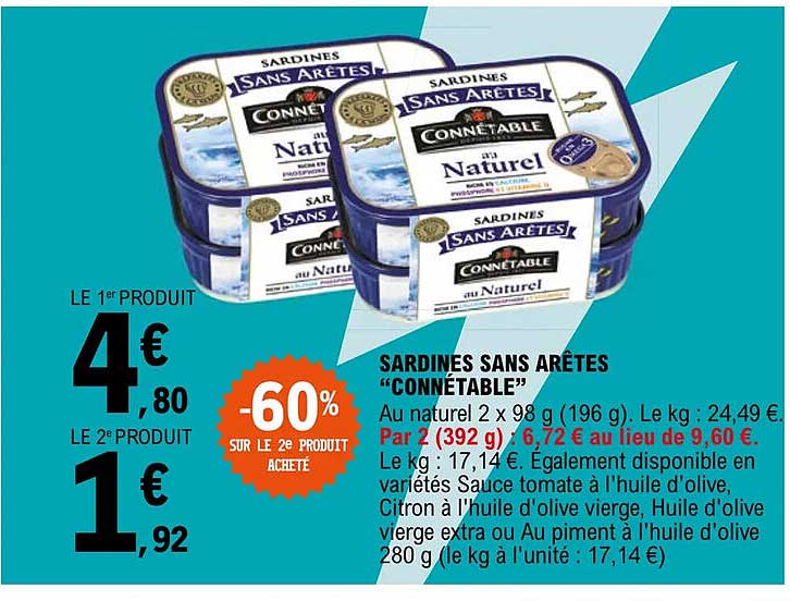 Sardines Sans Arêtes "connétable"