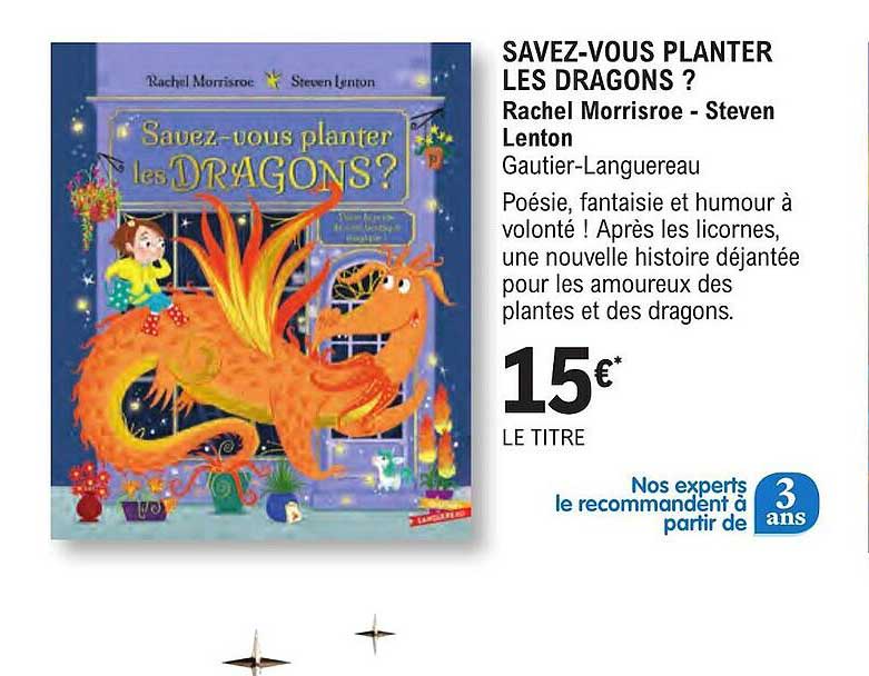 savez-vous planter les dragons ? rachel morrisroe - steven lenton