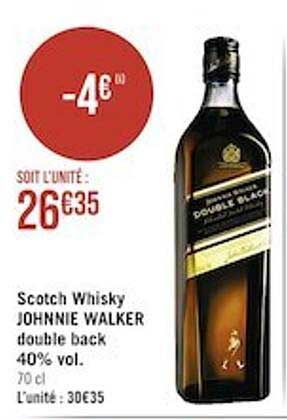 scotch whisky johnnie walker double back