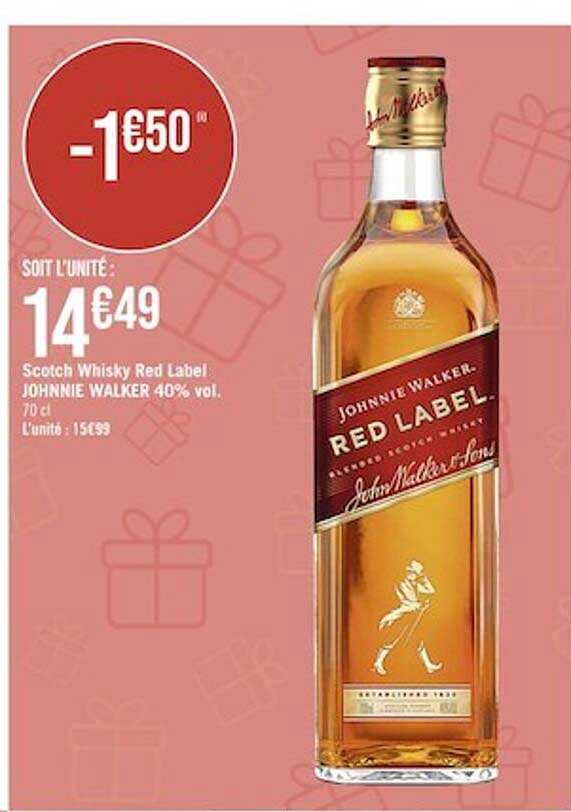 scotch whisky red label johnnie walker