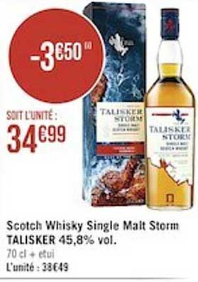 scotch whisky single malt storm talisker