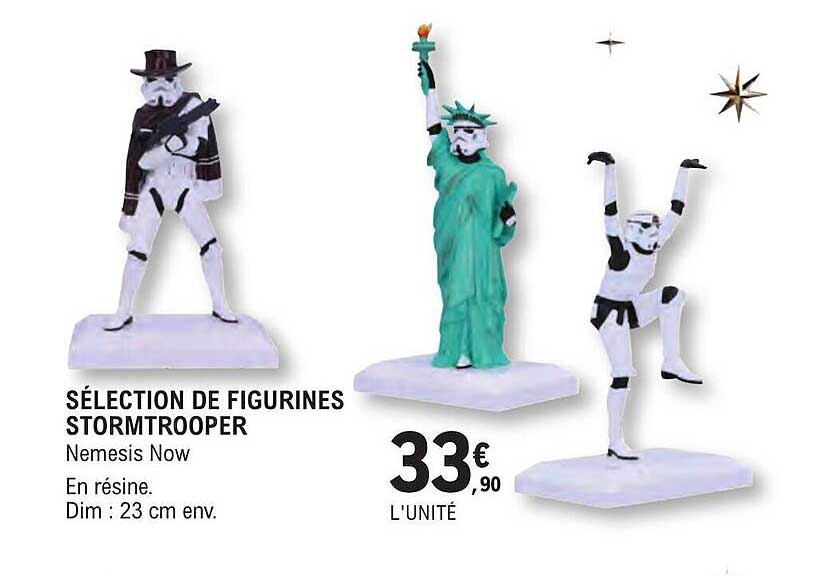 sélection de figurines stormtrooper