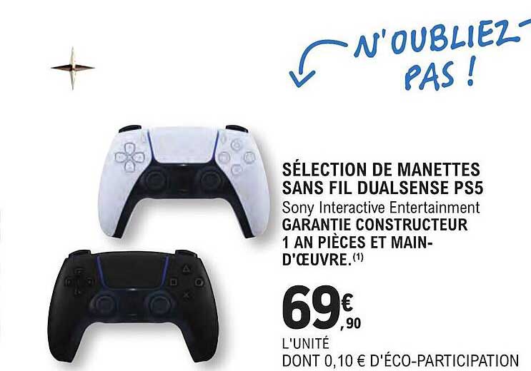 Selection De Manettes Sans Fil Dualsense Ps5